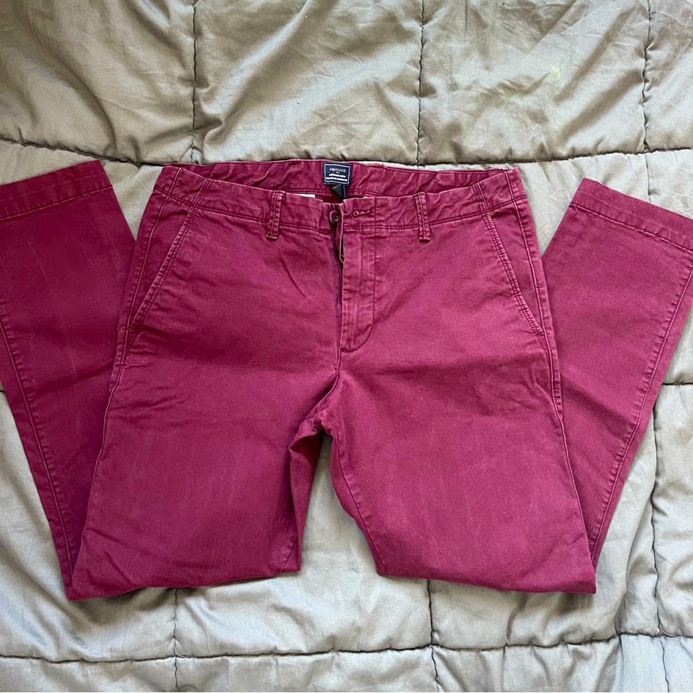 Mens Burgundy/Berry colored Chinos